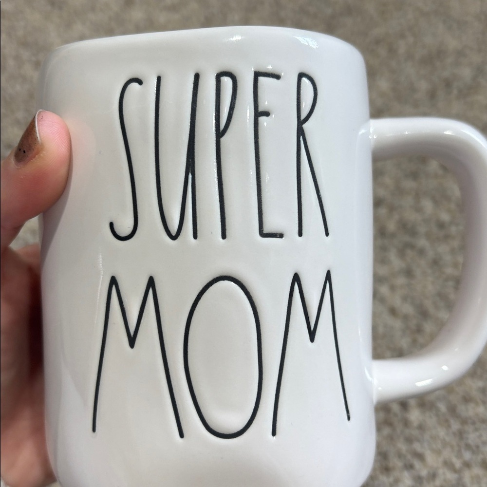 Rae Dunn Super Mom Artisan Collection White Mug - Picture 5 of 5